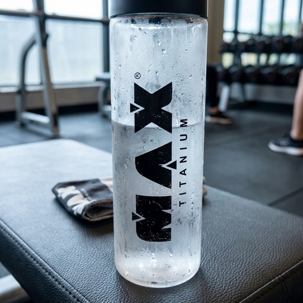 Garrafa Max Titanium - depois